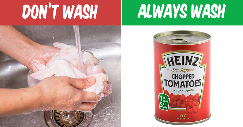 3 Foods You Should Never Wash Before Cooking (and 3 You Should)