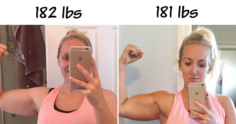 Woman Posts Dramatic Before-And-After Pics of One Pound Loss – Proves That Weight Is Meaningless - Featured image