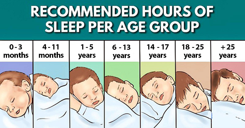 The Recommended Sleep Times According to the National Sleep Foundation