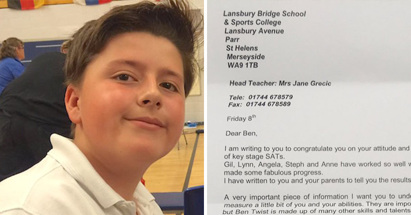 Autistic Boy Fails School Exams– Teacher Sends Him Home with Powerful Letter