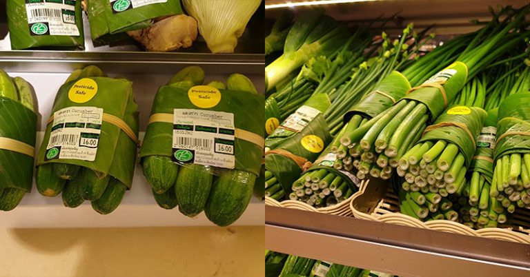 Thailand Supermarket Ditches Plastic Packaging For Banana Leaves - Featured image