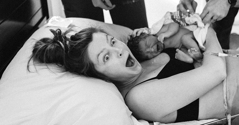 It’s a … Boy?! Photo Captures Mom’s Surprised Look After Delivery
