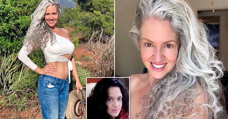 Woman Whose Hair Turned Gray at 21 Says She Feels Sexier Than Ever At 43