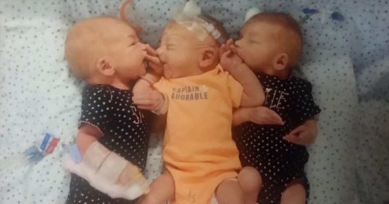 Woman Who Thought She was Having Kidney Stone Pain Unexpectedly Gives Birth to Triplets - Featured image