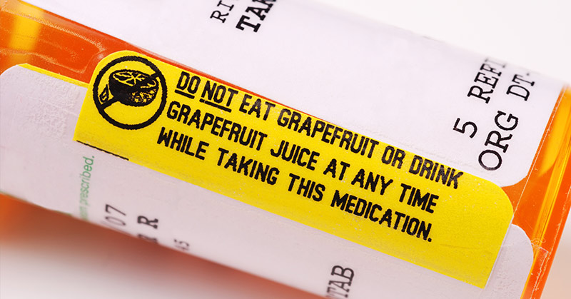 Why You Should Never Mix Grapefruit with Medication