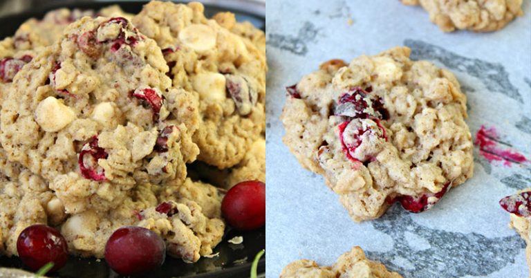 White Chocolate Oatmeal Cranberry Cookies (Gluten-free & Vegan Options) - Featured image