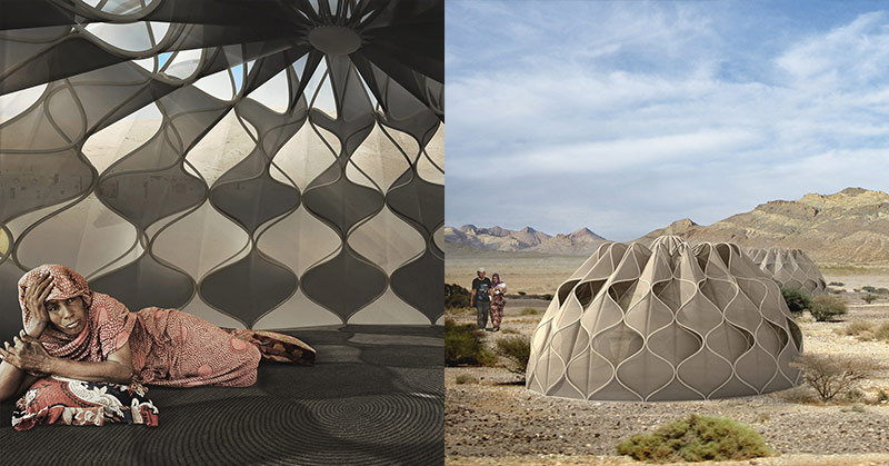 These Amazing Tents Get Solar Power, Can Harvest water and Fold up