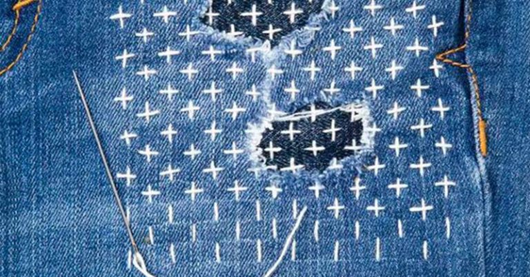 Sashiko stitching: An Ancient Japanese Sewing Art that Allows You to Visibly Mend Your Clothes and Turn Them into Style - Featured image