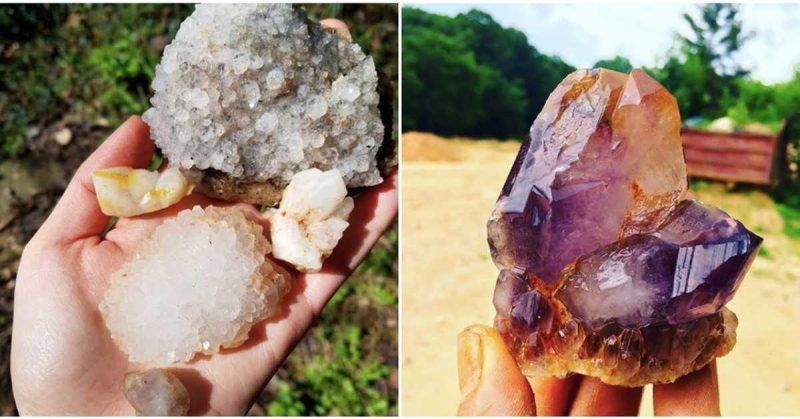 You can dig for your own rare gems and camp for free at this gem mine in South Carolina