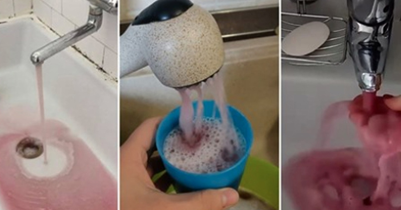 A malfunction causes red wine to flow from faucets in an Italian town