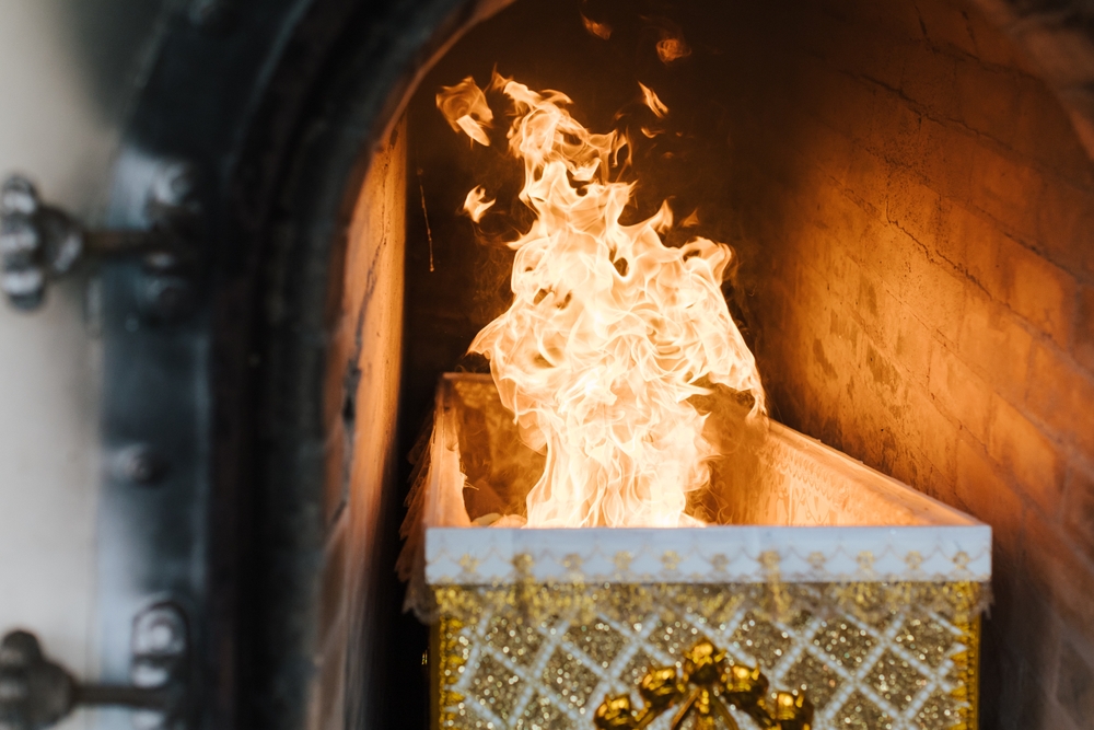 The Buddhist Thai cremation chamber
