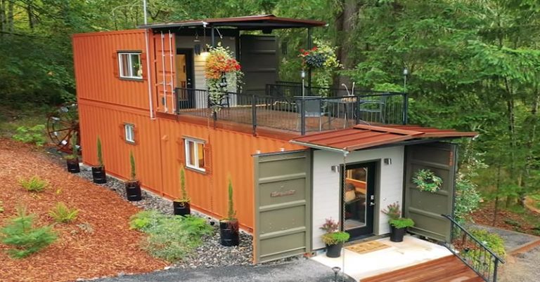 Couple Build Amazing Shipping Container Home For Debt-Free Living - Featured image