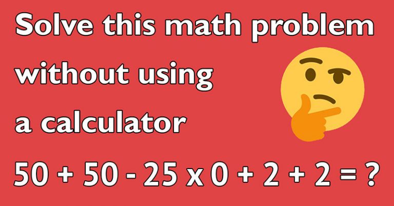 Very few people can solve this math problem without using a calculator - Featured image