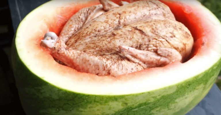Did You Know You Could Cook A Whole Chicken In Watermelon And It Would Turn Out Tastefully Awesome? - Featured image