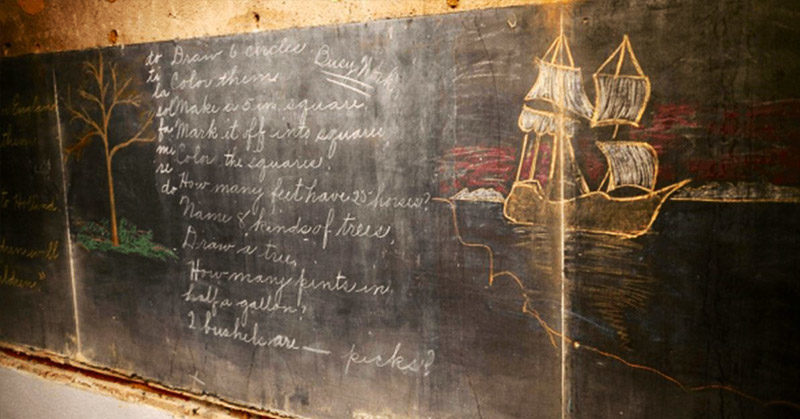 School Stumbles Upon Chalkboards From 1917 During Renovation, Perfectly Preserved Lessons Provide Rare Look Into Past.