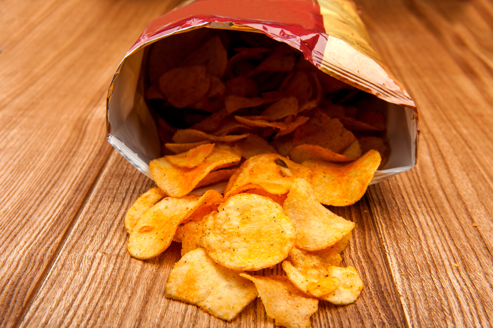 potato chips on the table
