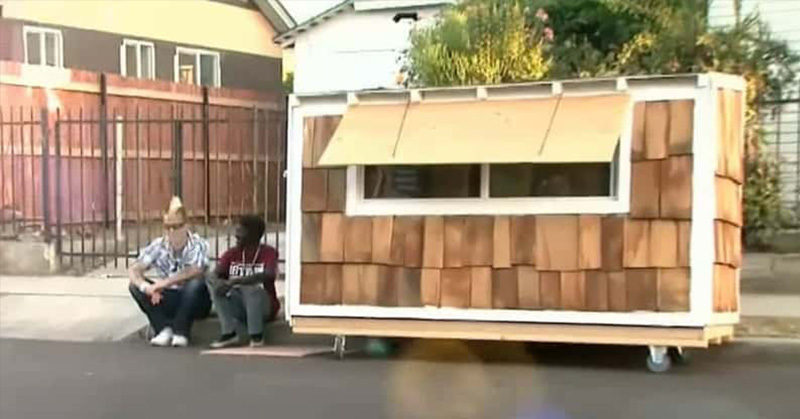 Man Builds a Tiny Home for a Homeless Woman, Starts a Nonprofit to Help Others