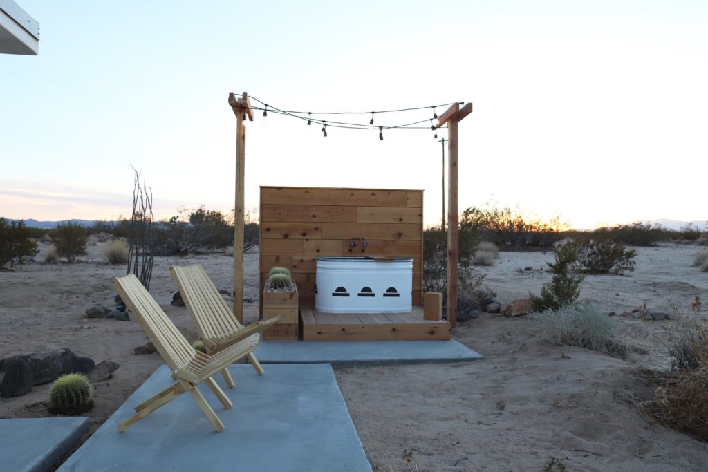 Joshua creek home outdoor bath tub