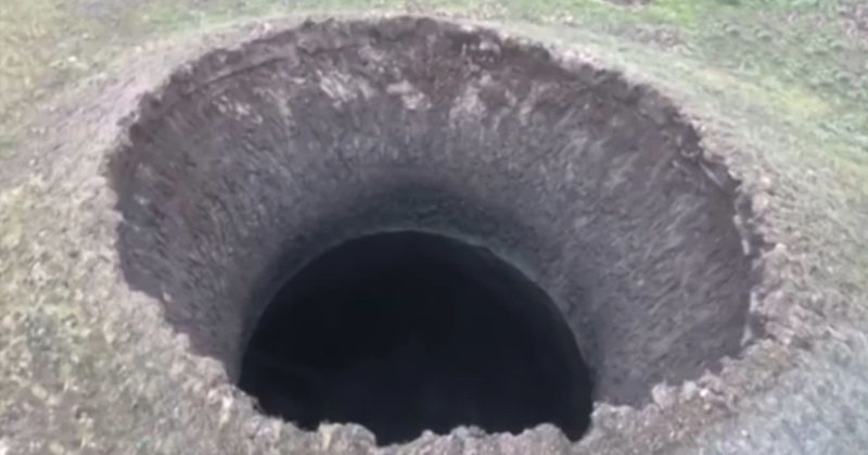 A Mysterious Crater Suddenly Opened Up in the Arctic Tundra