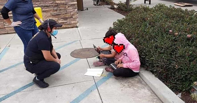 Photo of children using Taco Bell’s Wi-Fi to do their schoolwork goes viral - Featured image