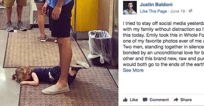 Photo of a calm dad and a screaming toddler holds an important parenting lesson