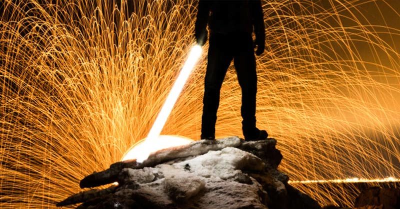 Engineers Build Retractable Lightsaber That Cuts Through Steel Like Butter