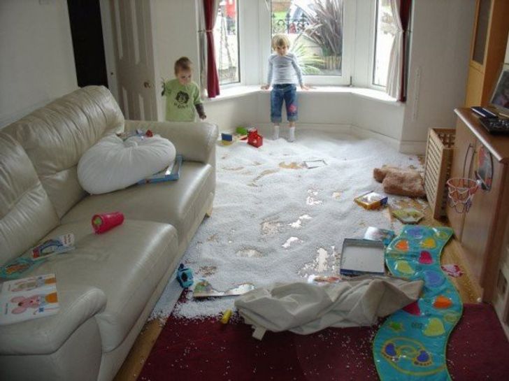 kids make you laugh - a mess