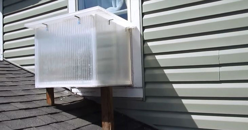 Window Box Solar Heater That Gives “Free Heat” All Winter & Doubles As A Solar Oven