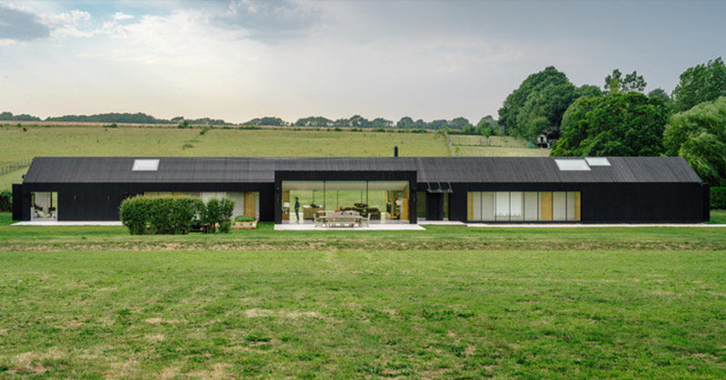 Black-Gabled Farmhouse Harvests its Own Electricity, Heat, and Water
