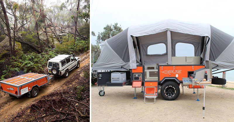 This Self-Inflating Caravan Sleeps 6 and Fits a Toilet, Couch, and Kitchen