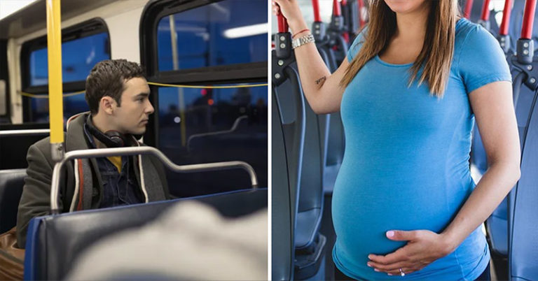 Man Says He Refuses To Give Up His Seat For Pregnant Women Because Of Long Working Hours - Featured image