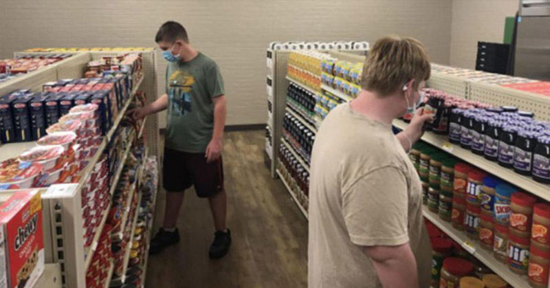 High school opens grocery store for students and their families, accepting good deeds as payment