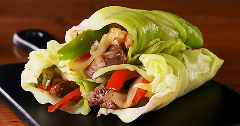 Philly Cheesesteak Cabbage Wraps: All the Good Stuff, None of the Carbs
