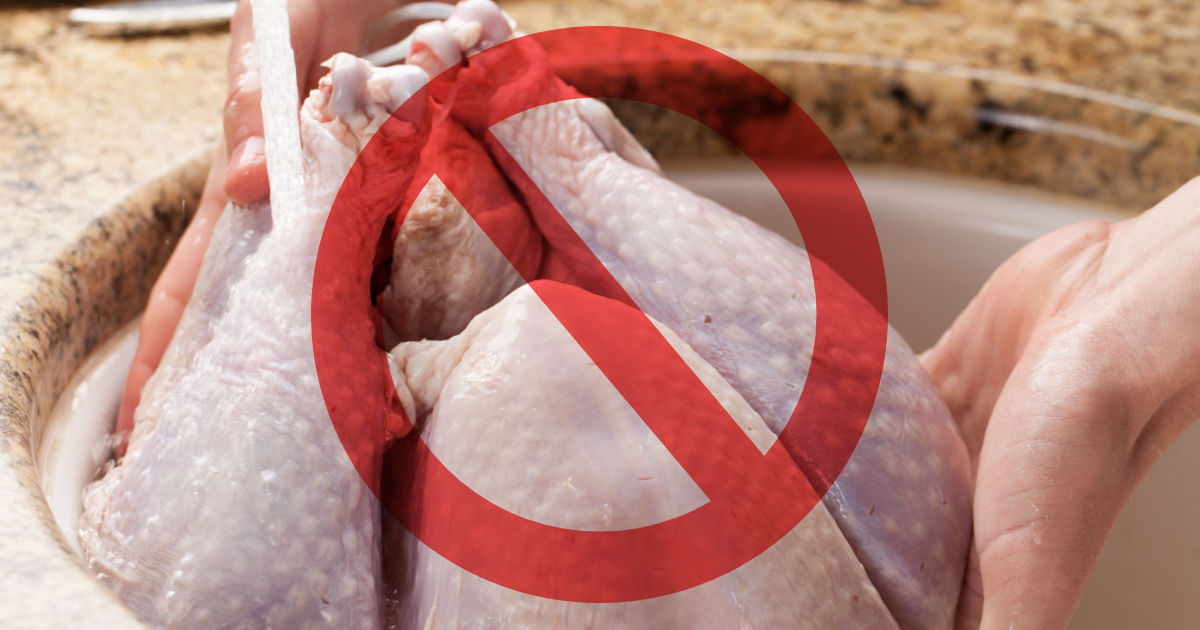 You Should Never Rinse Your Turkey Before You Roast It
