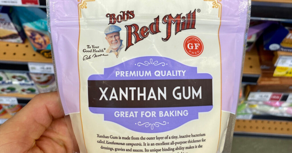 San Jose, CA - December 12, 2019: Bag of Bob's Red Mill Xanthan Gum powder for baking.