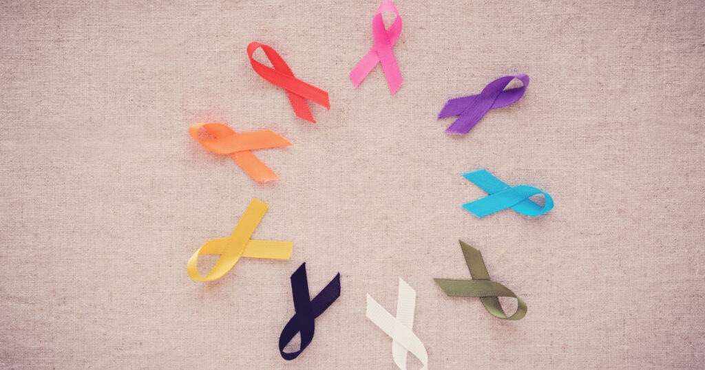 colorful ribbons, cancer awareness, World cancer day , national cancer survivor day, World Autism Awareness Day background