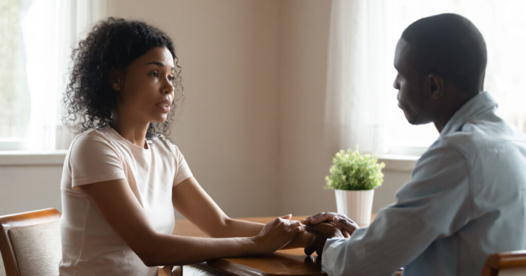 couple having serious talk