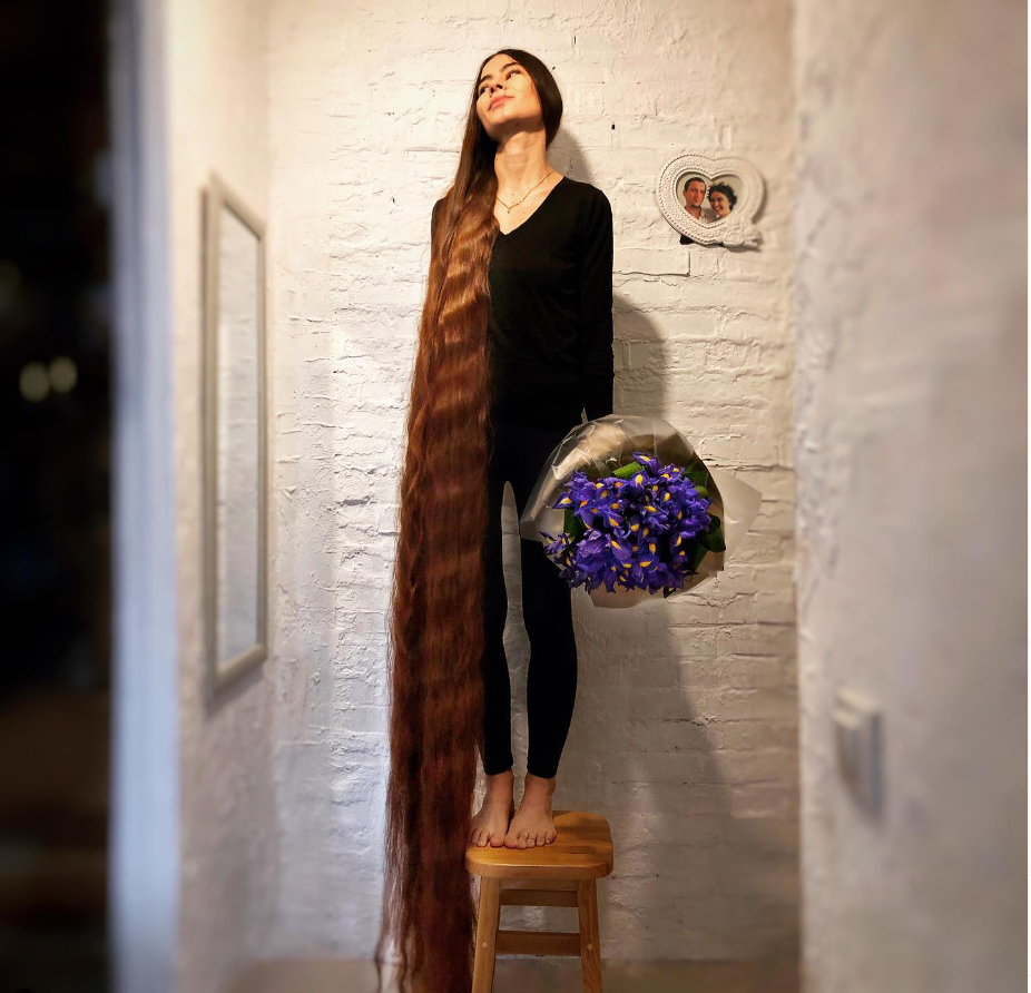Aliia Nasroya long-haired woman