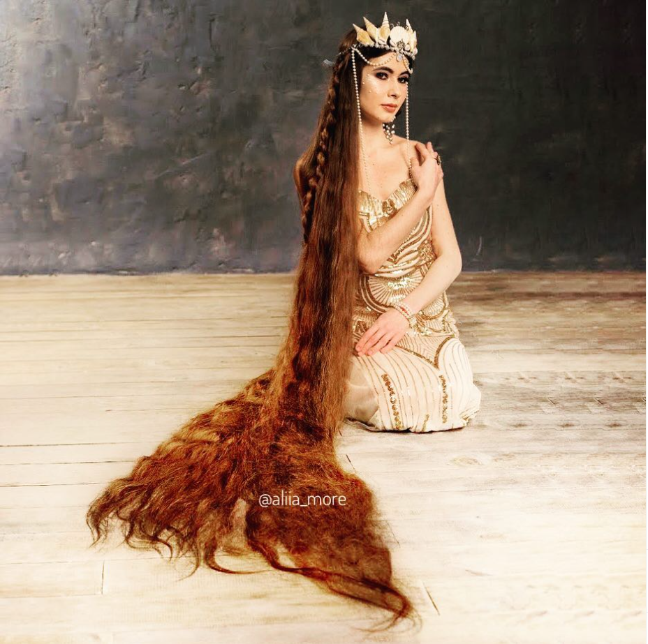 Aliia Nasroya long-haired woman