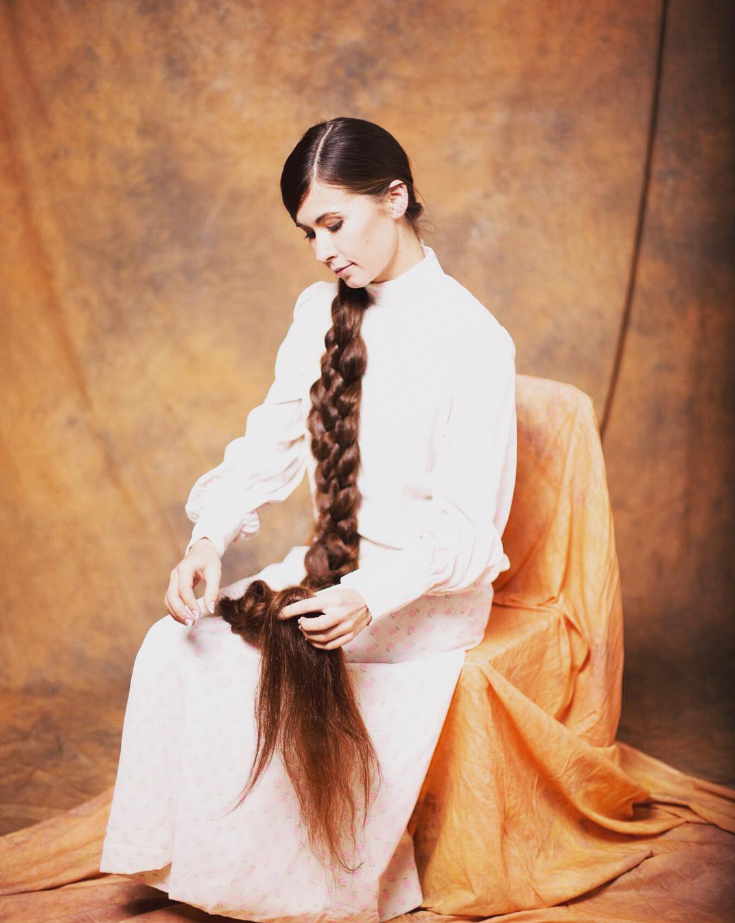 Aliia Nasroya long-haired woman