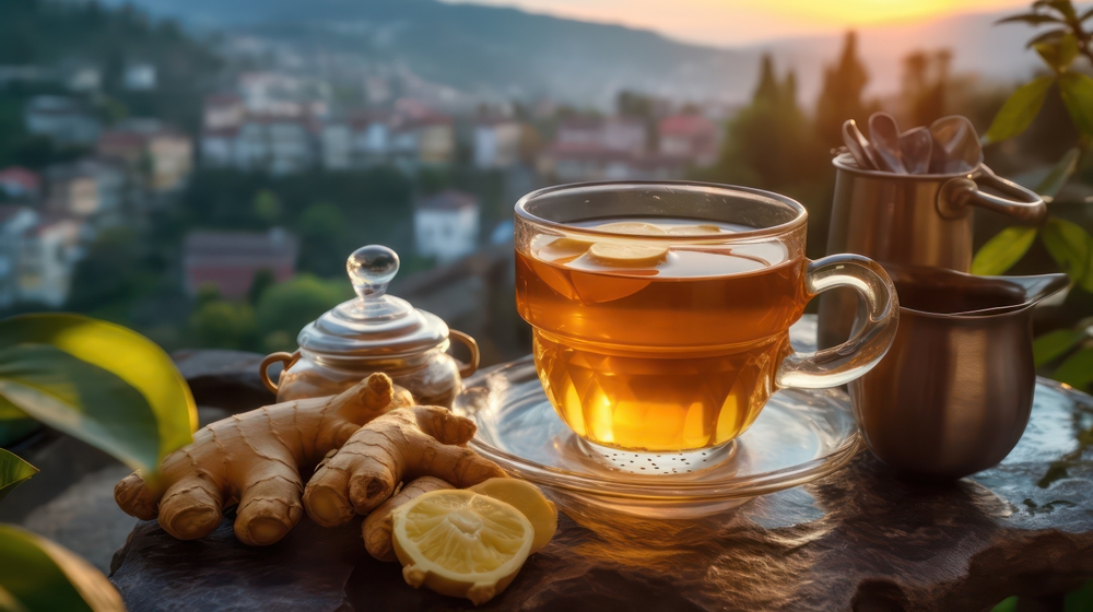 Green Tea With Lemon Ginger