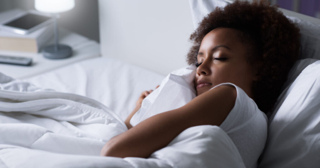 woman sleeping