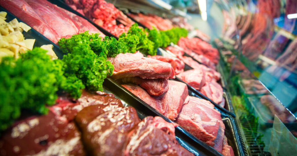 red meat in store
