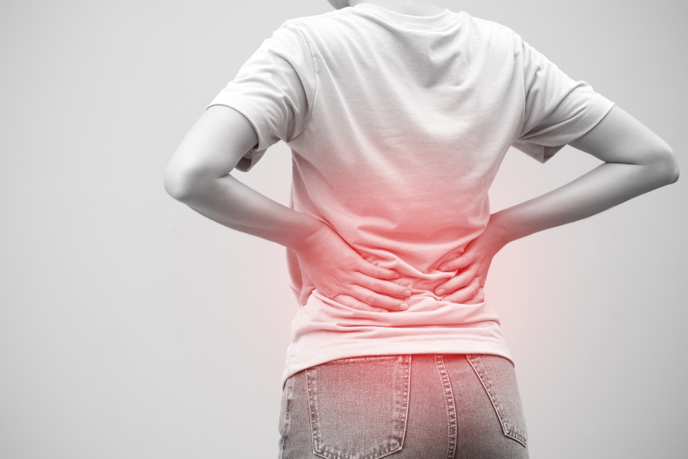 Lower back pain is usually caused by a muscle injury. broken pillow