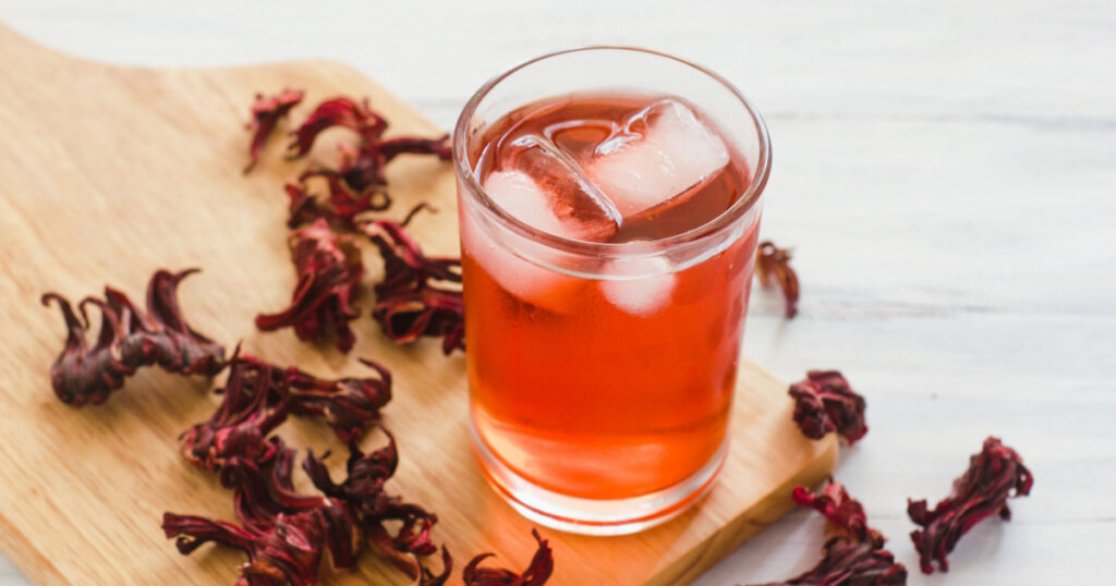 agua de Jamaica, roselle mocktail drink, summer beverage in mexico