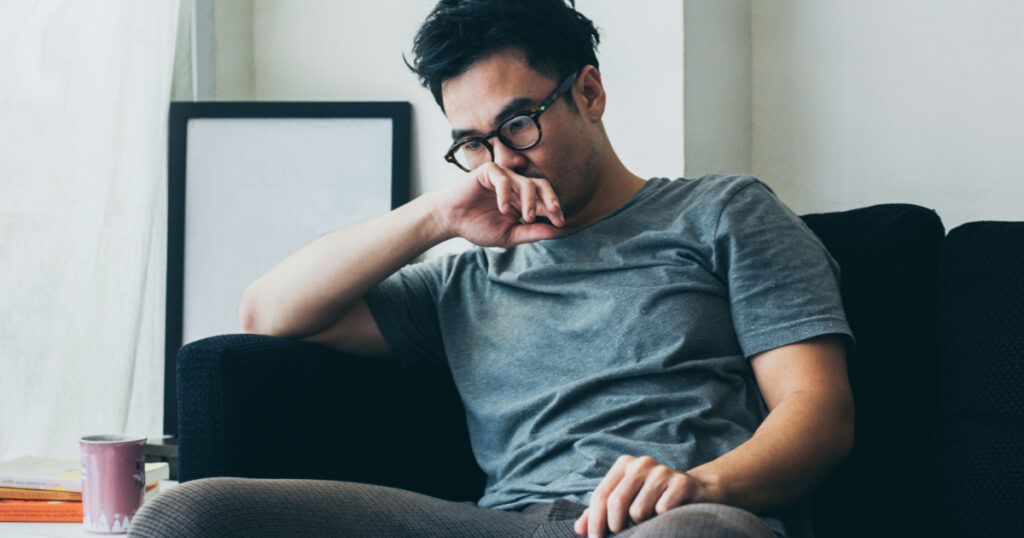 sad serious man.depressed emotion panic attacks alone young people fear stressful.crying begging help.stop abusing domestic violence,person with health anxiety, bad frustrated exhausted feeling down
