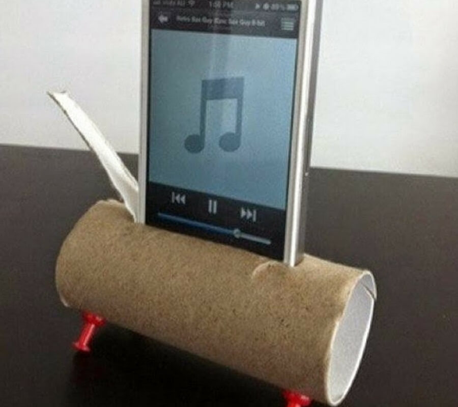 toilet roll speaker hack