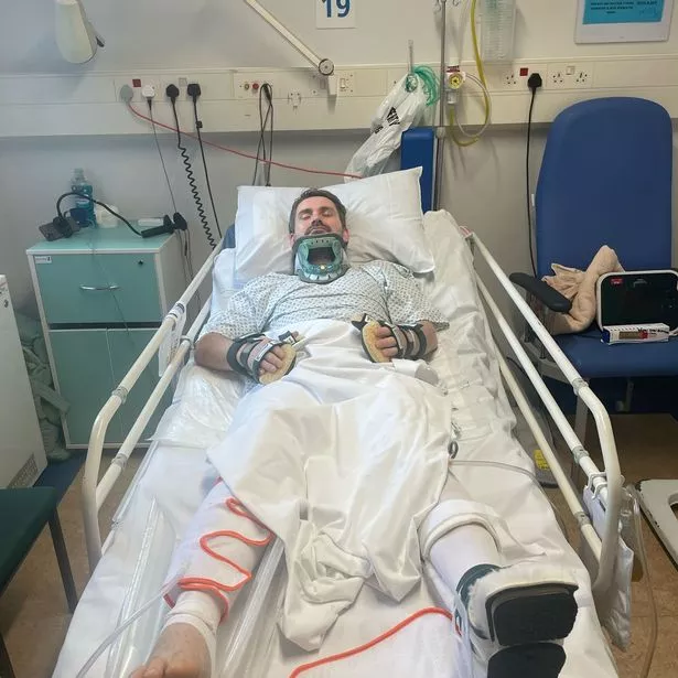Dan Richards in hospital recovering