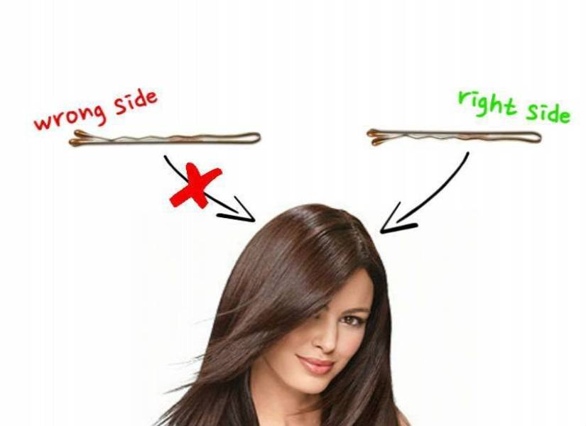 Upside Down Bobby Pin