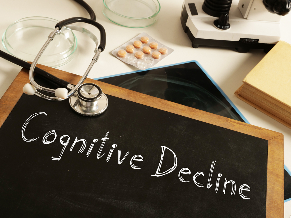 Cognitive Decline is shown on a photo using the text
